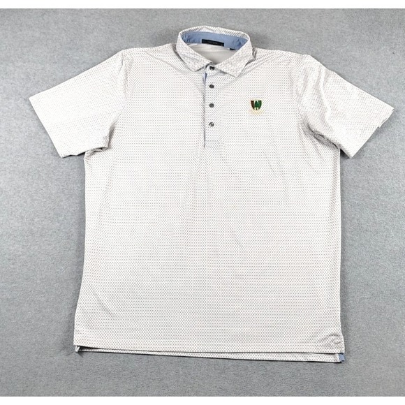 Greyson Other - Greyson Polo Performance Stretch AOP  Geometric Golf Polo Pine Valley Mens XL